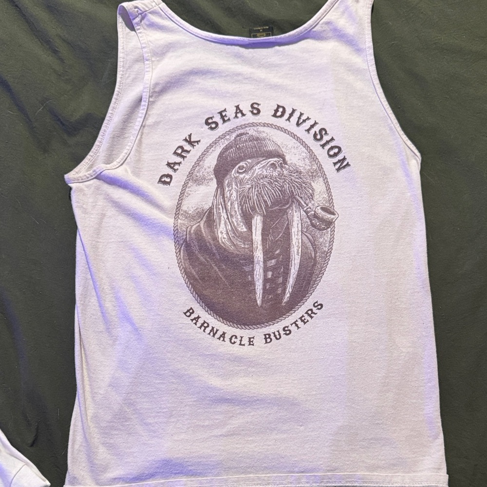 Dark Seas Division White Tank Top
